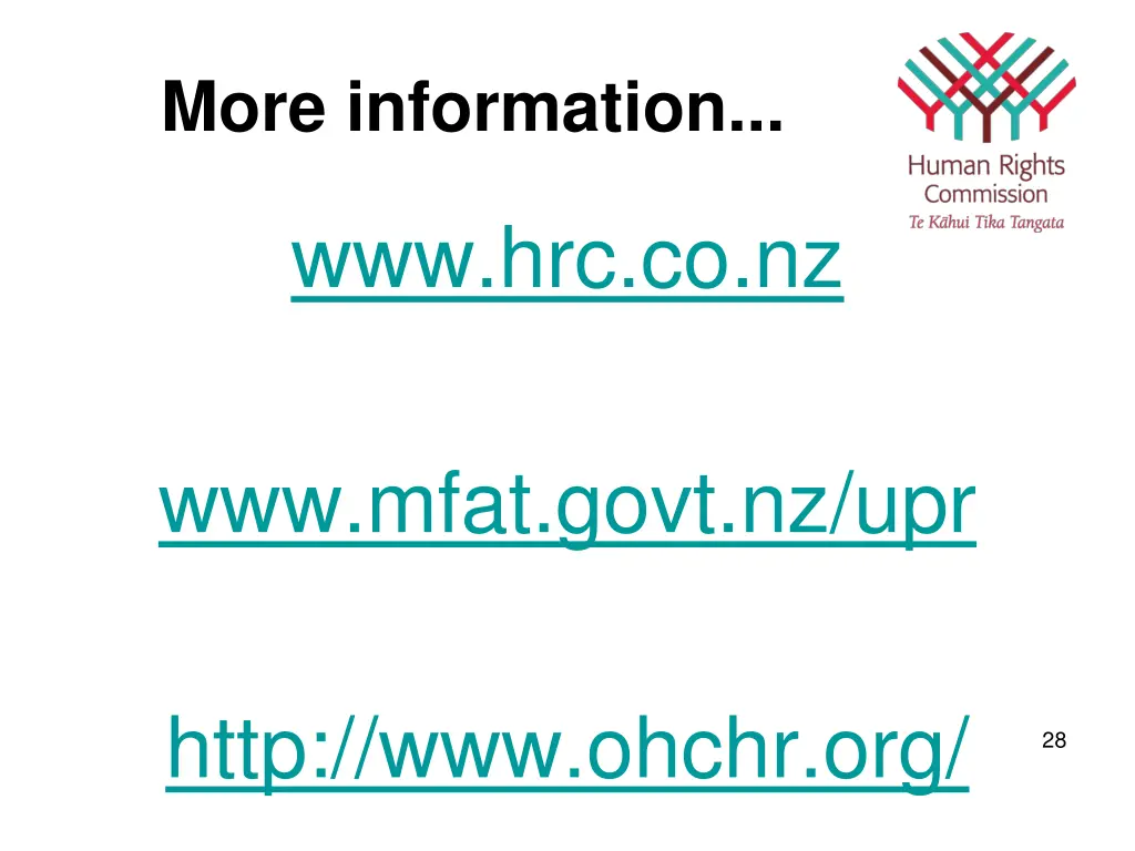 more information