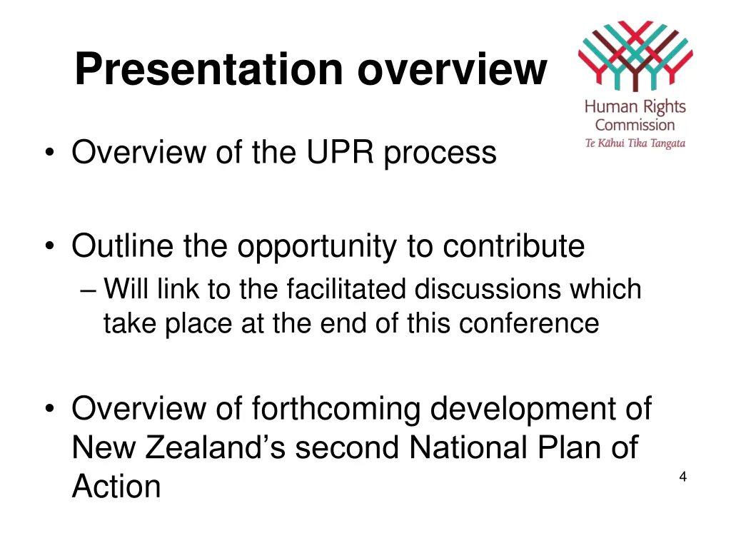 presentation overview