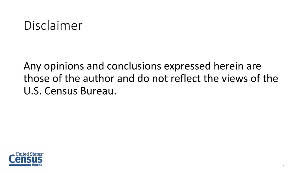 disclaimer