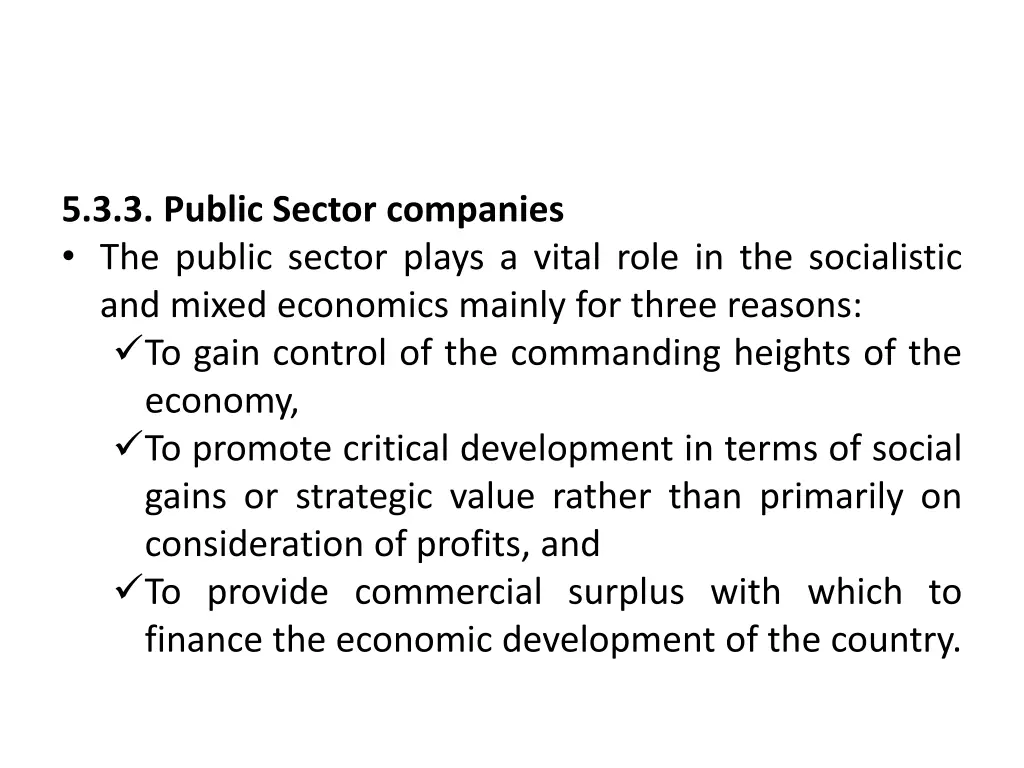 5 3 3 public sector companies the public sector