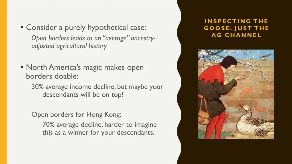 inspecting the goose just the ag channel