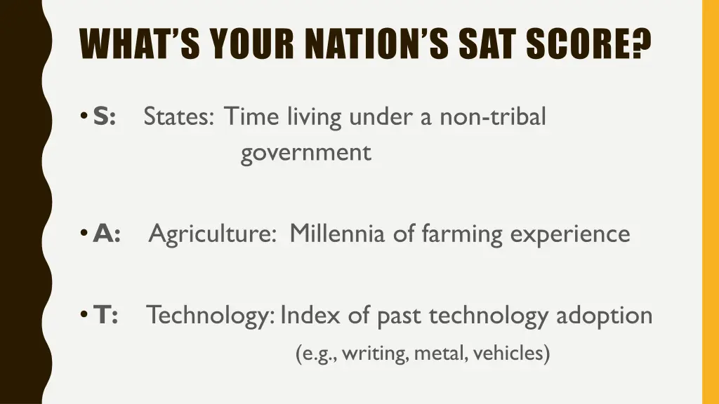 what s your nation s sat score