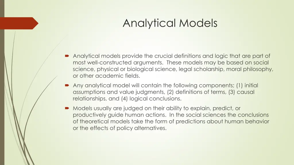 analytical models