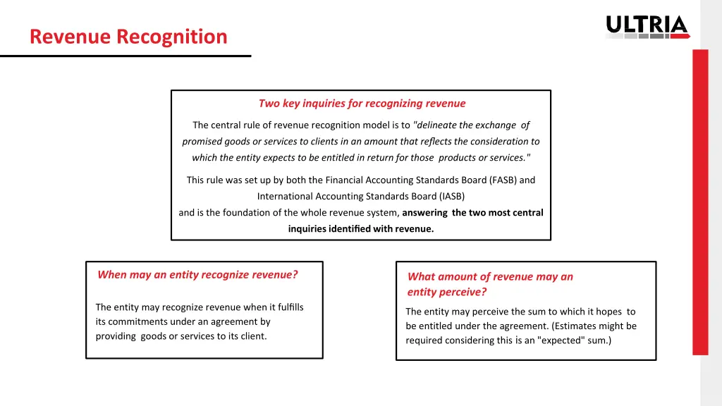 revenue recognition