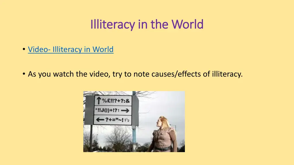 illiteracy in the world illiteracy in the world