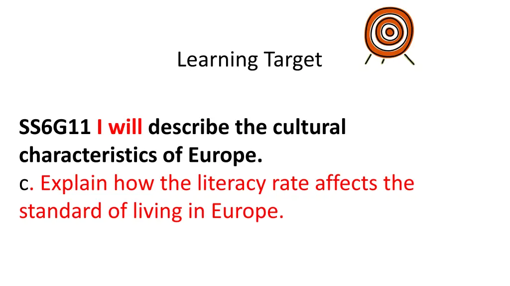 learning target