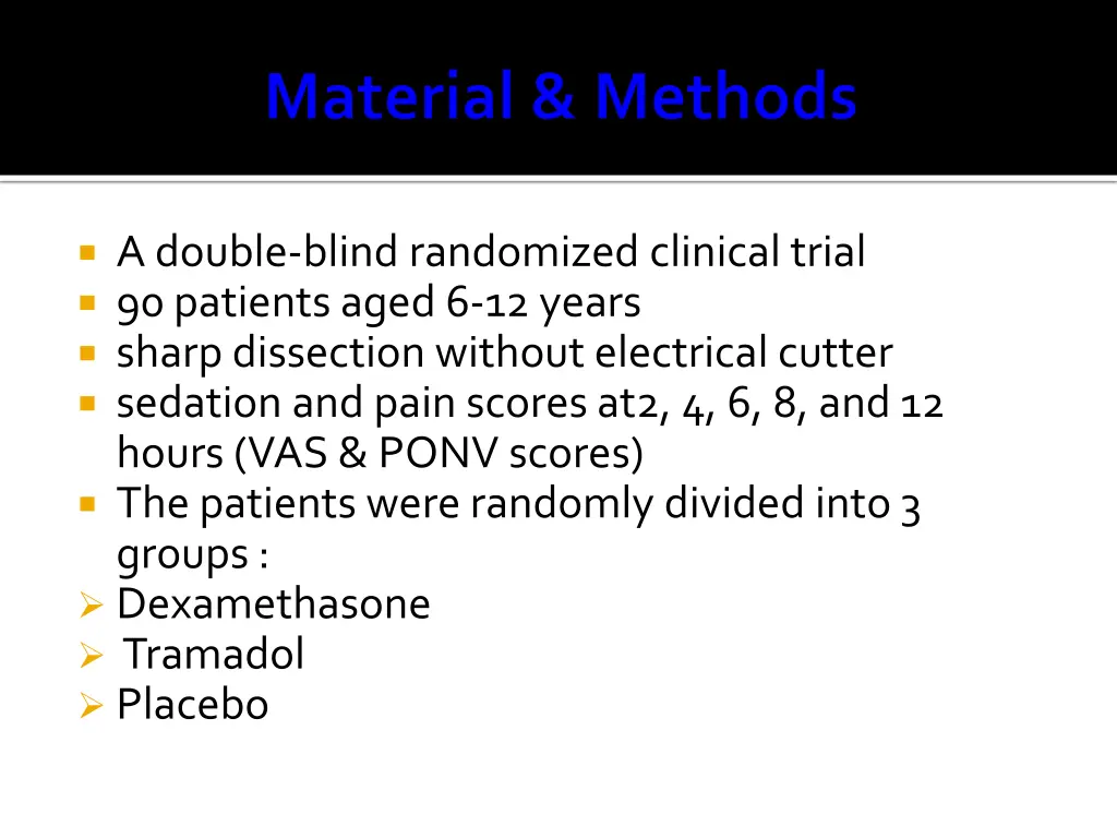 a double blind randomized clinical trial