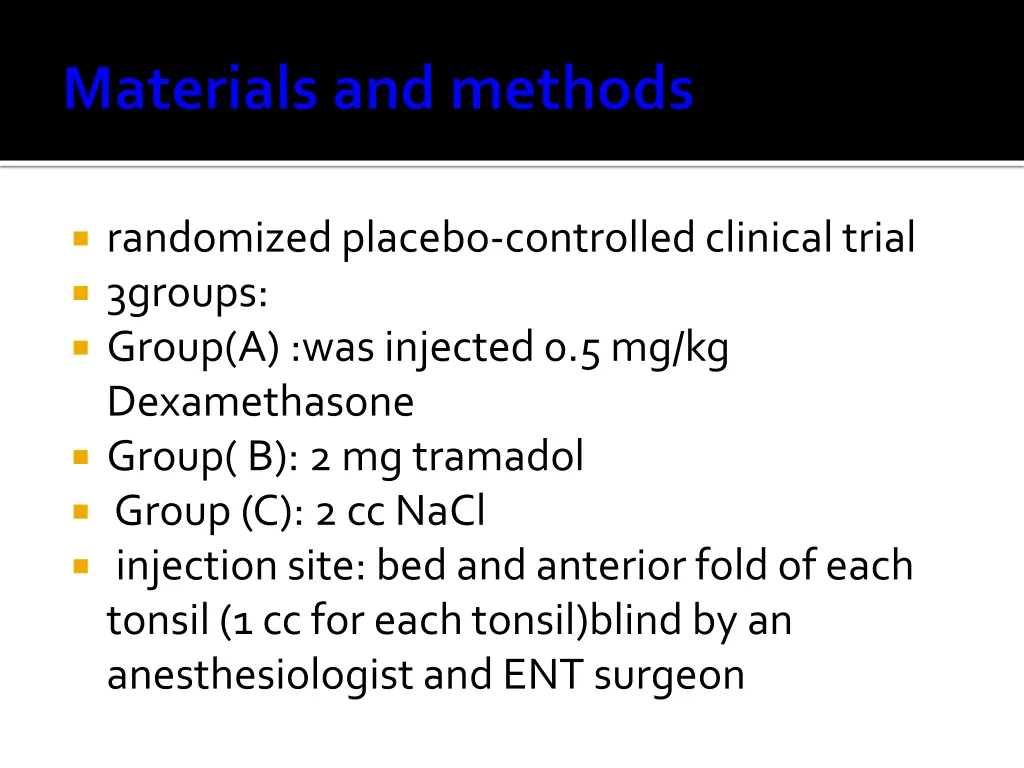 randomized placebo controlled clinical trial