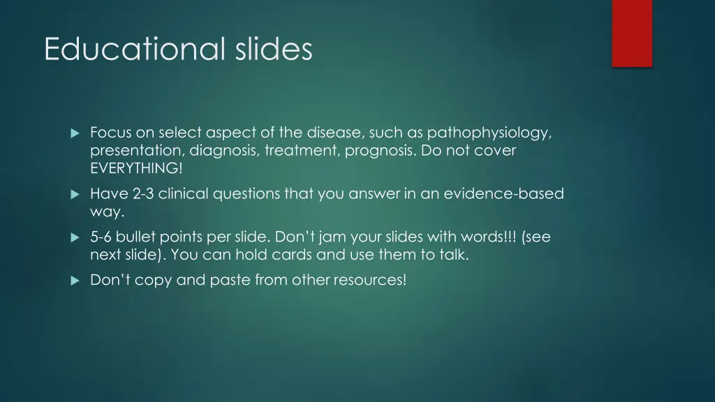 educational slides
