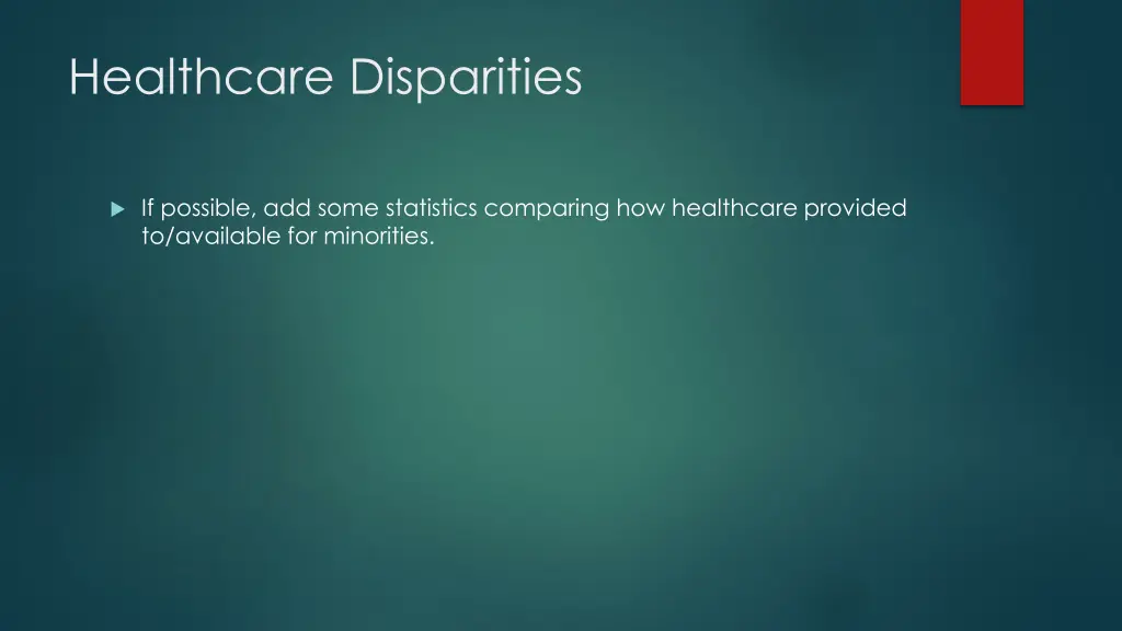 healthcare disparities