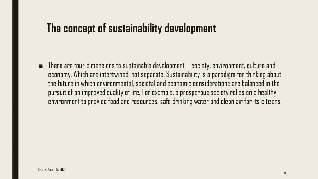 the concept of sustainability development