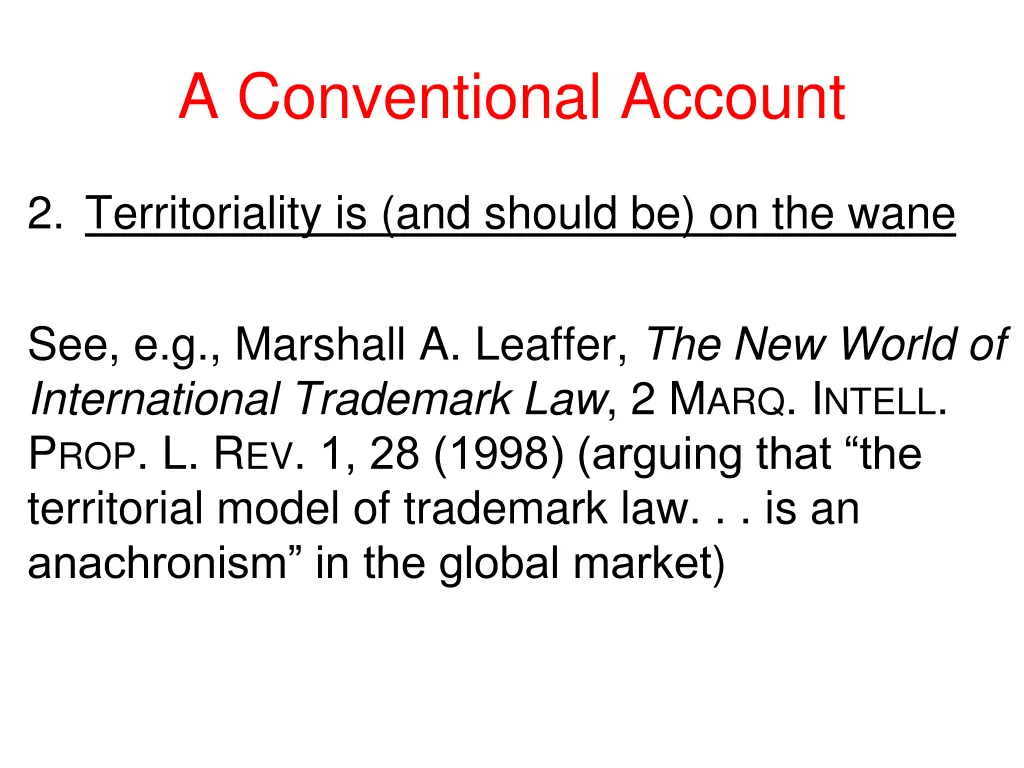 a conventional account 2
