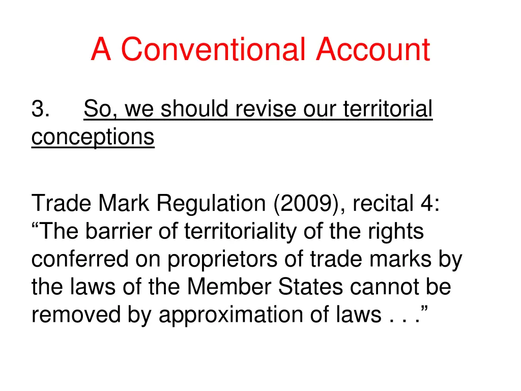 a conventional account 3