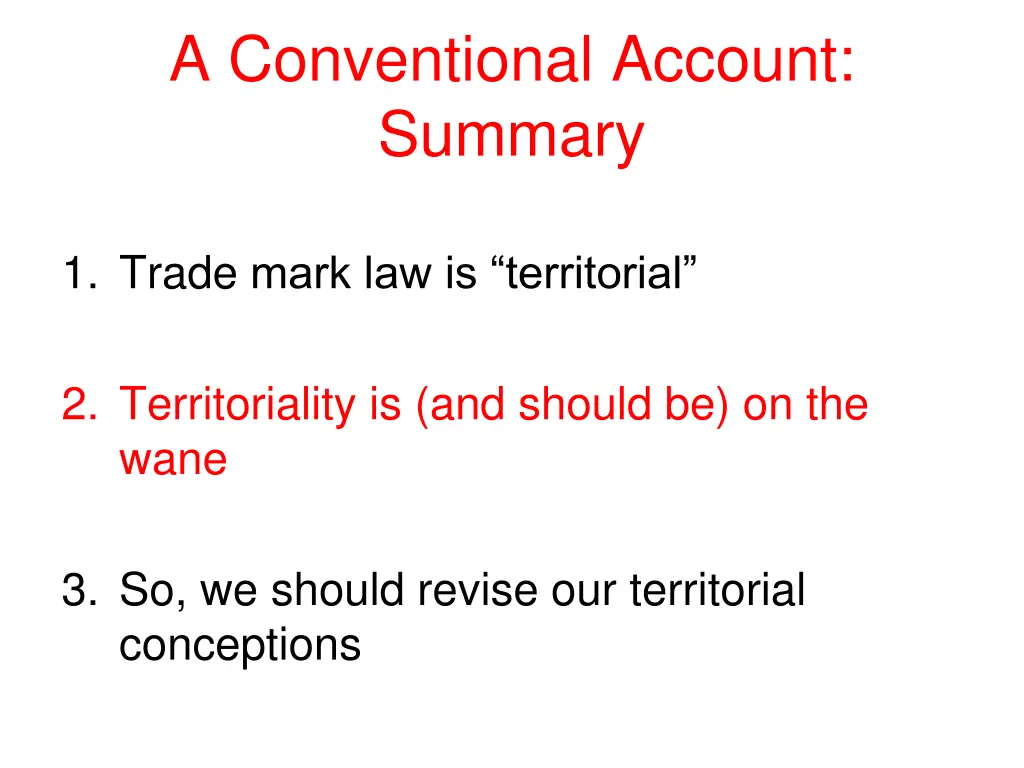a conventional account summary 1