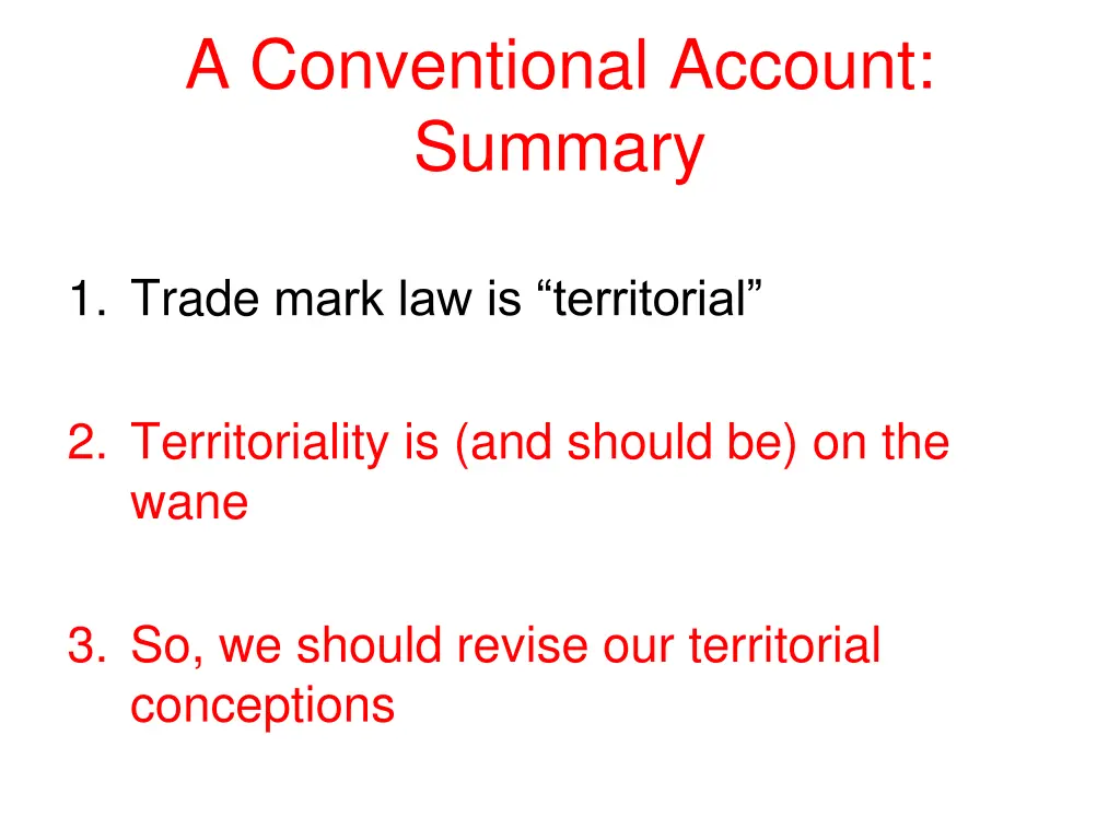 a conventional account summary 2