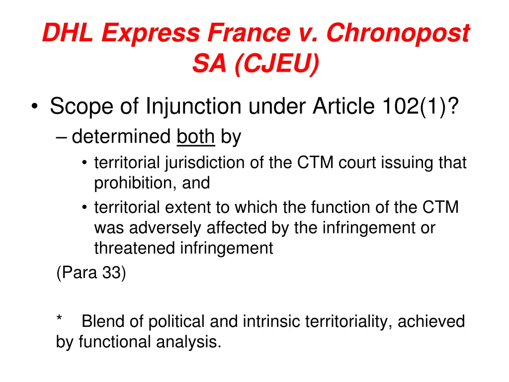 dhl express france v chronopost sa cjeu