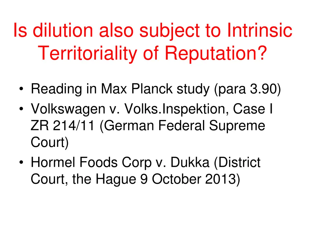 is dilution also subject to intrinsic