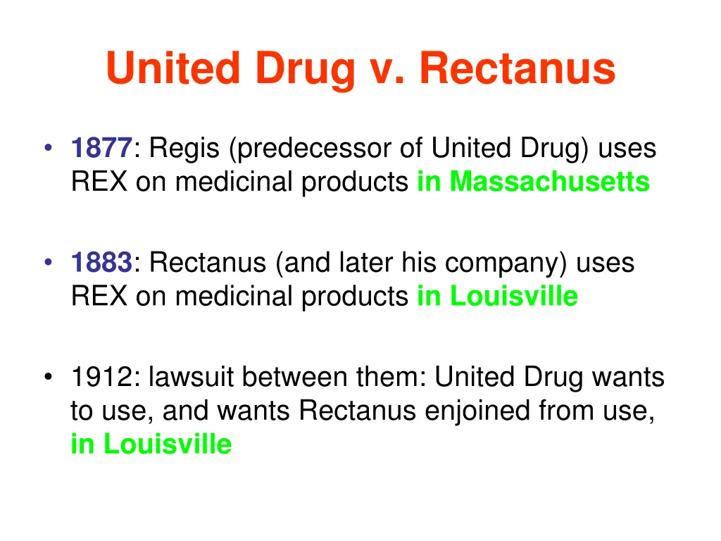 united drug v rectanus