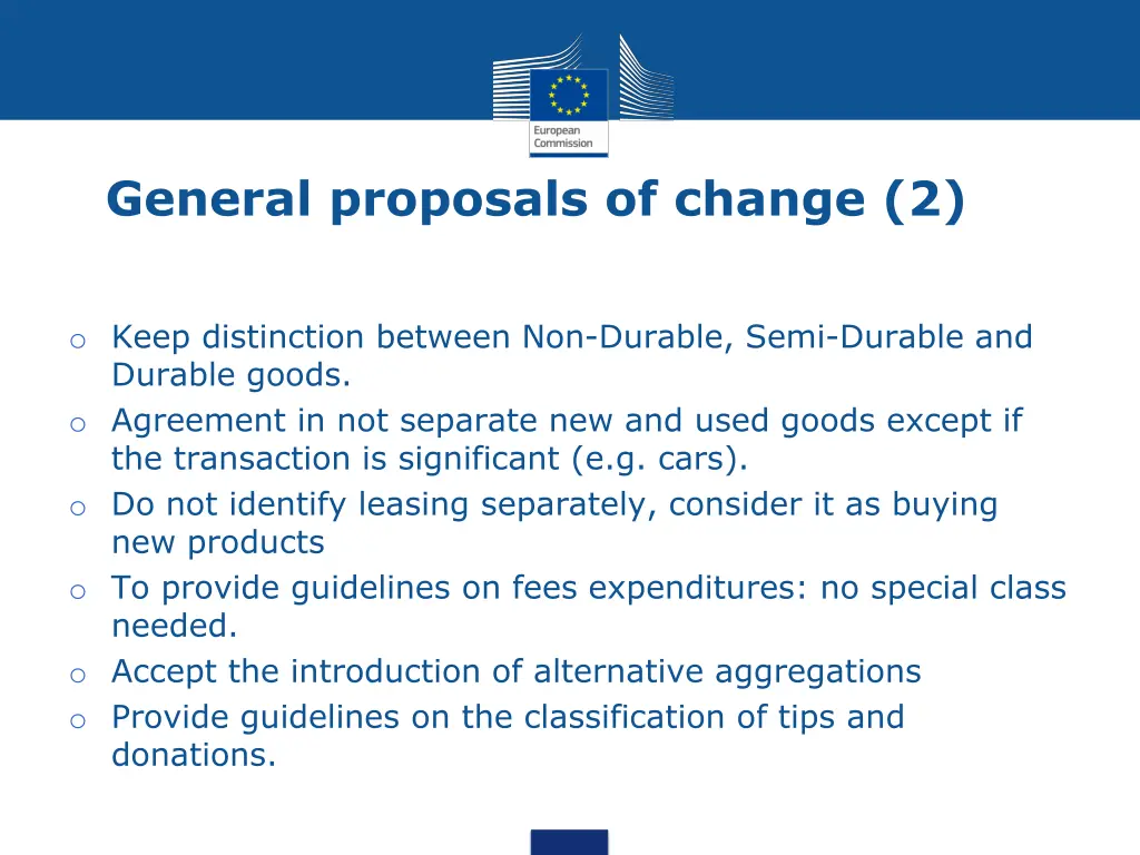 general proposals of change 2