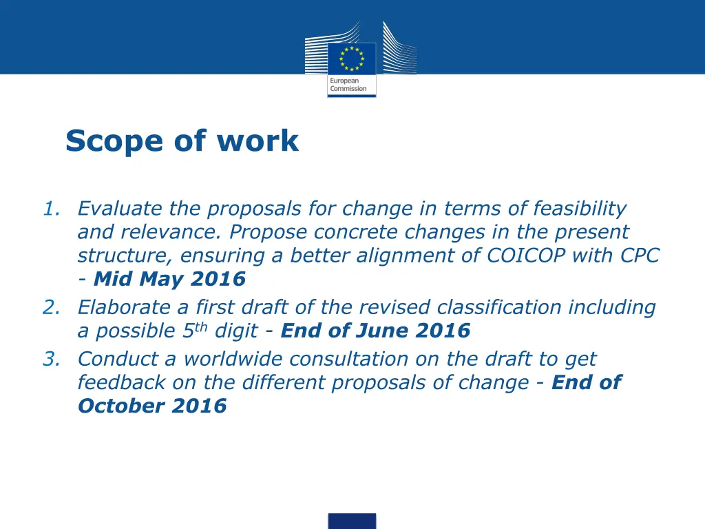 scope of work
