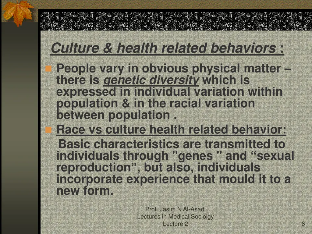 culture health related behaviors people vary