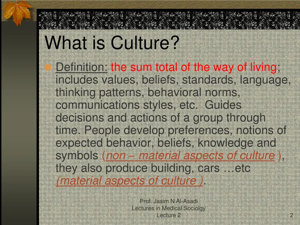 what is culture