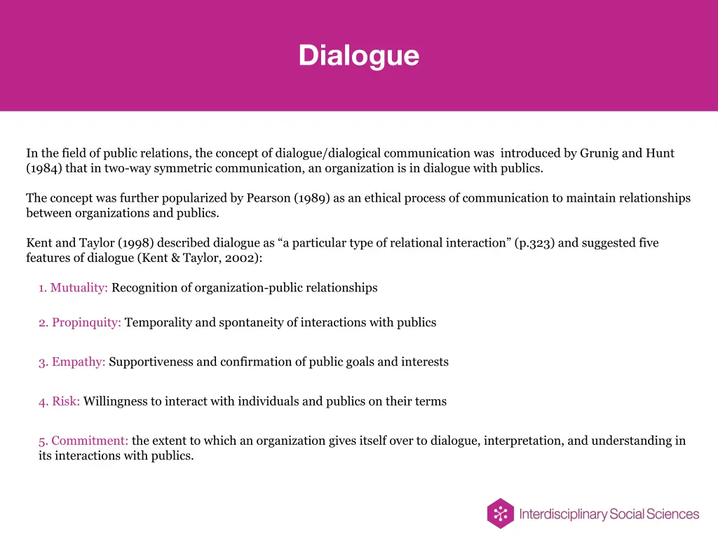 dialogue