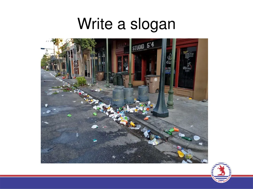 write a slogan