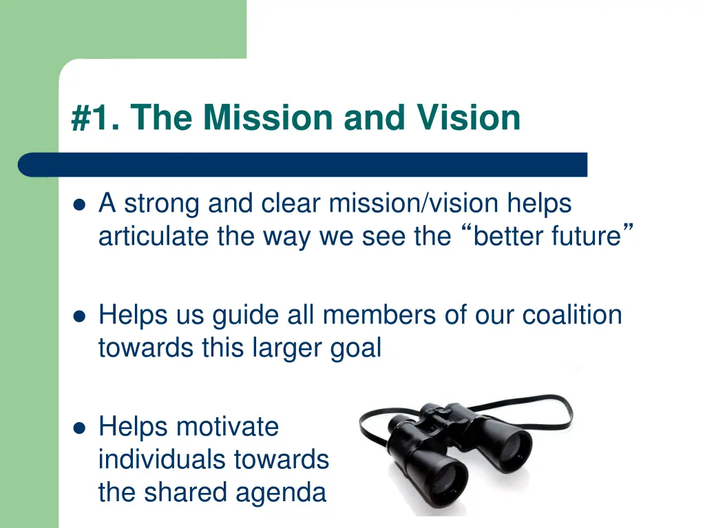1 the mission and vision
