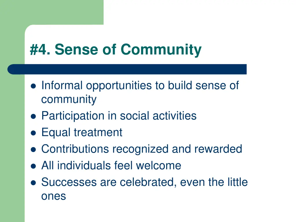 4 sense of community