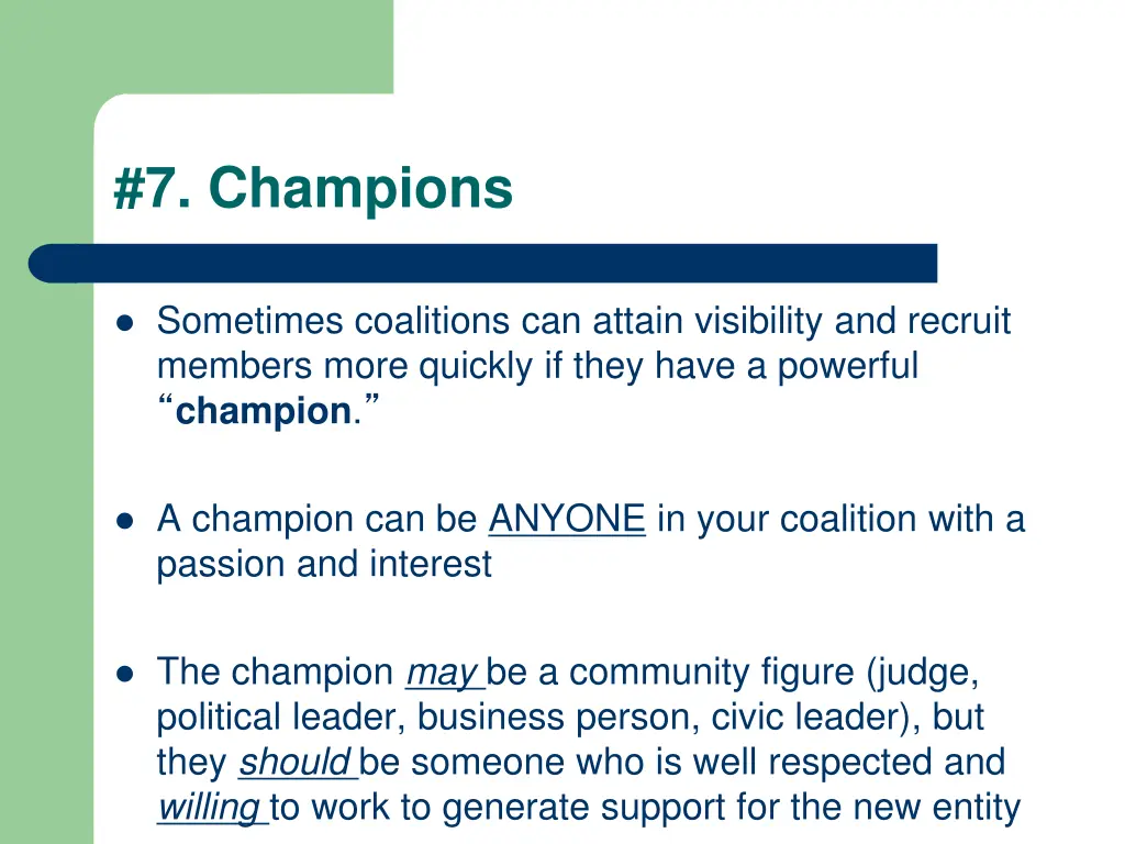 7 champions