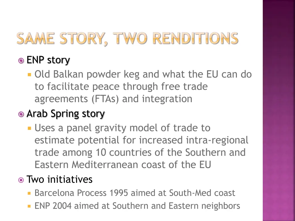 same story two renditions 1