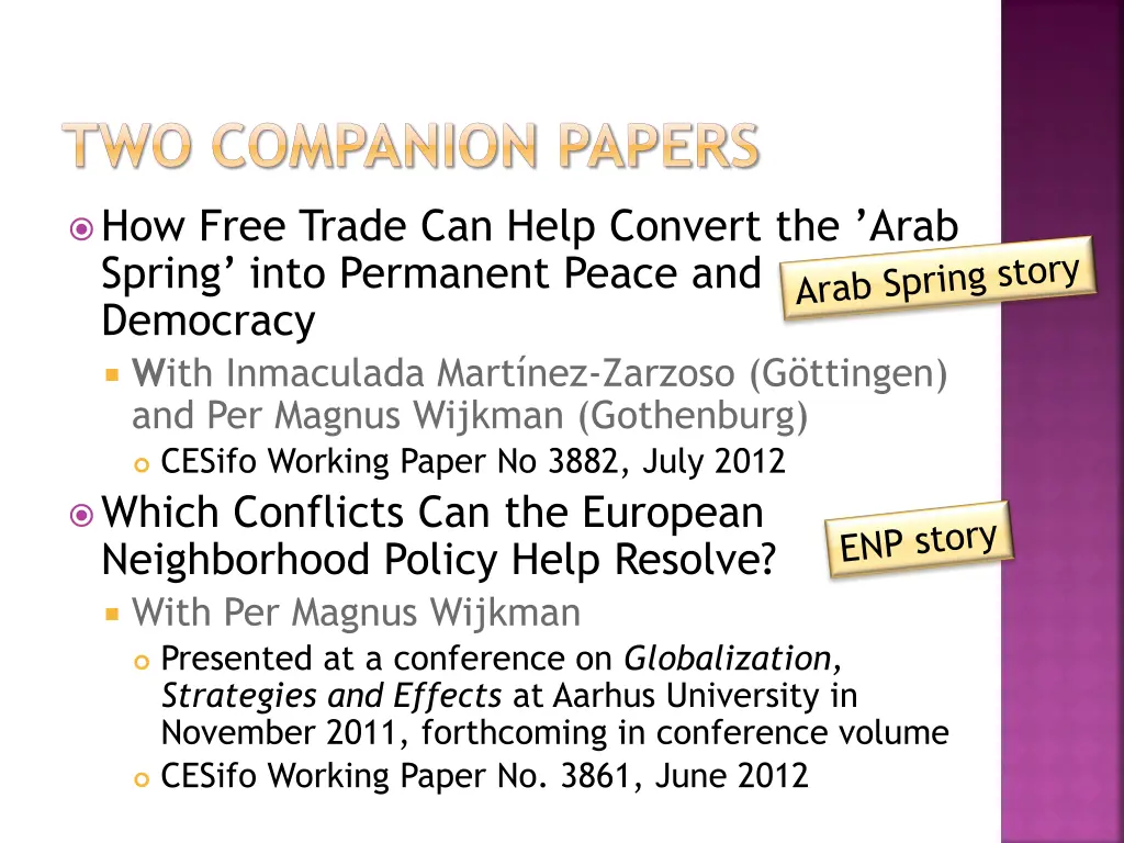 two companion papers
