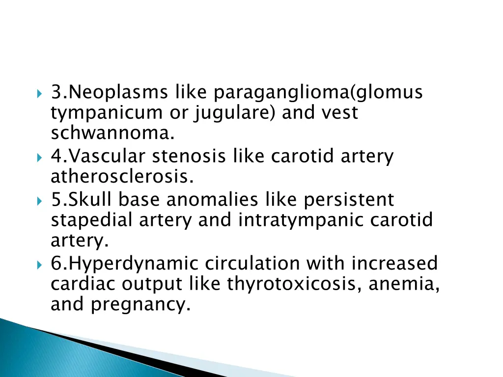 3 neoplasms like paraganglioma glomus tympanicum
