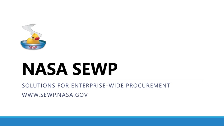nasa sewp solutions for enterprise wide