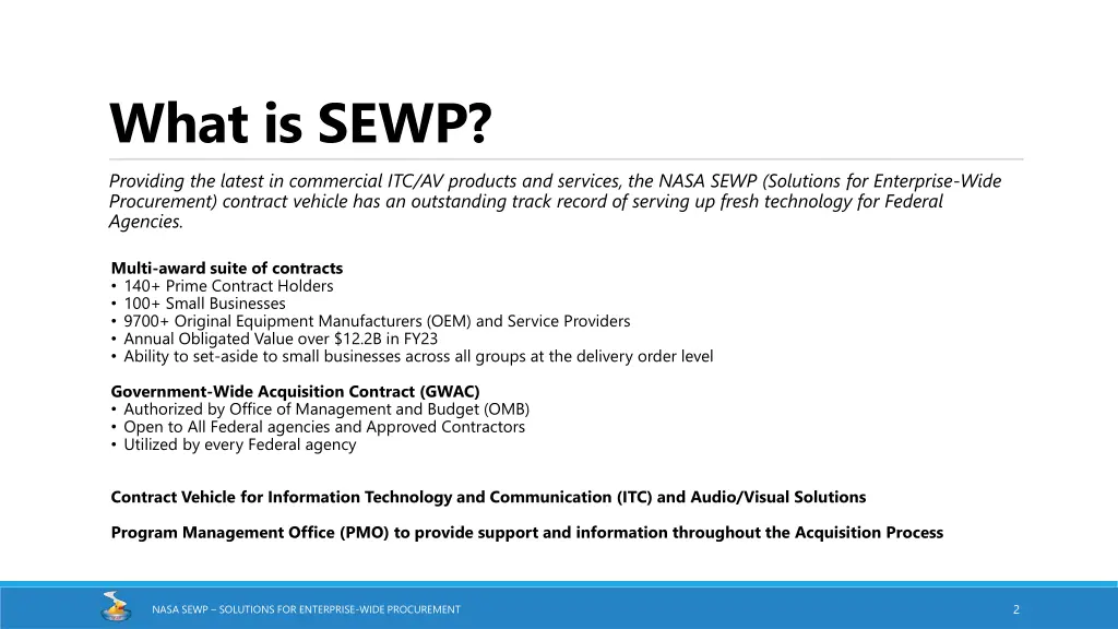 what is sewp