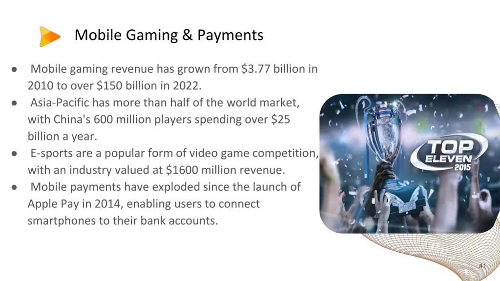 mobile gaming payments
