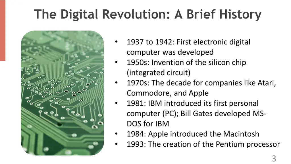 the digital revolution a brief history