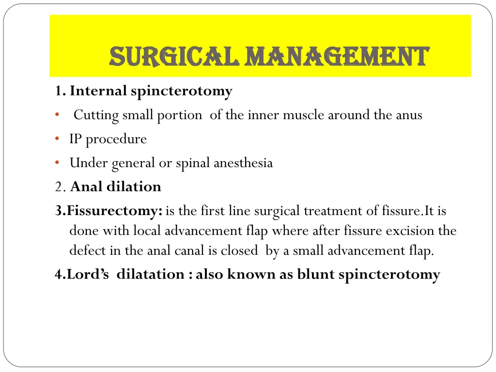 surgical management surgical management