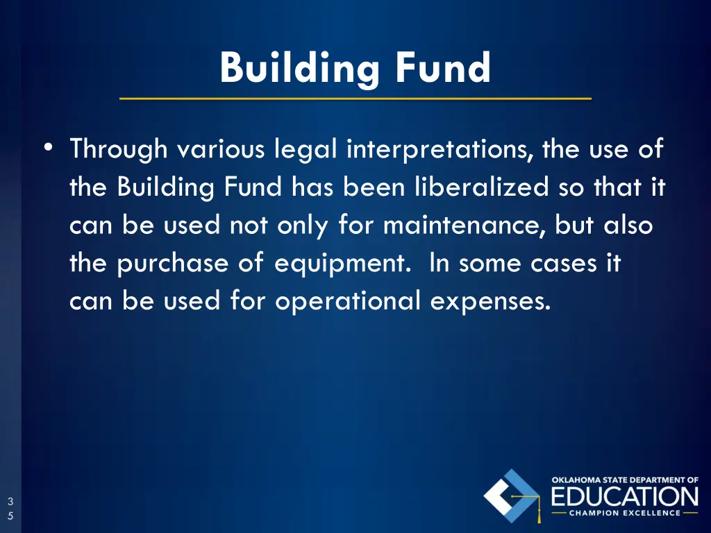 building fund 1