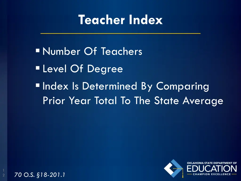teacher index