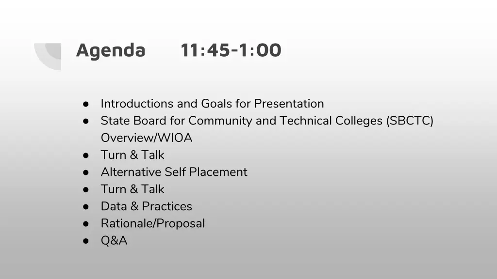 agenda