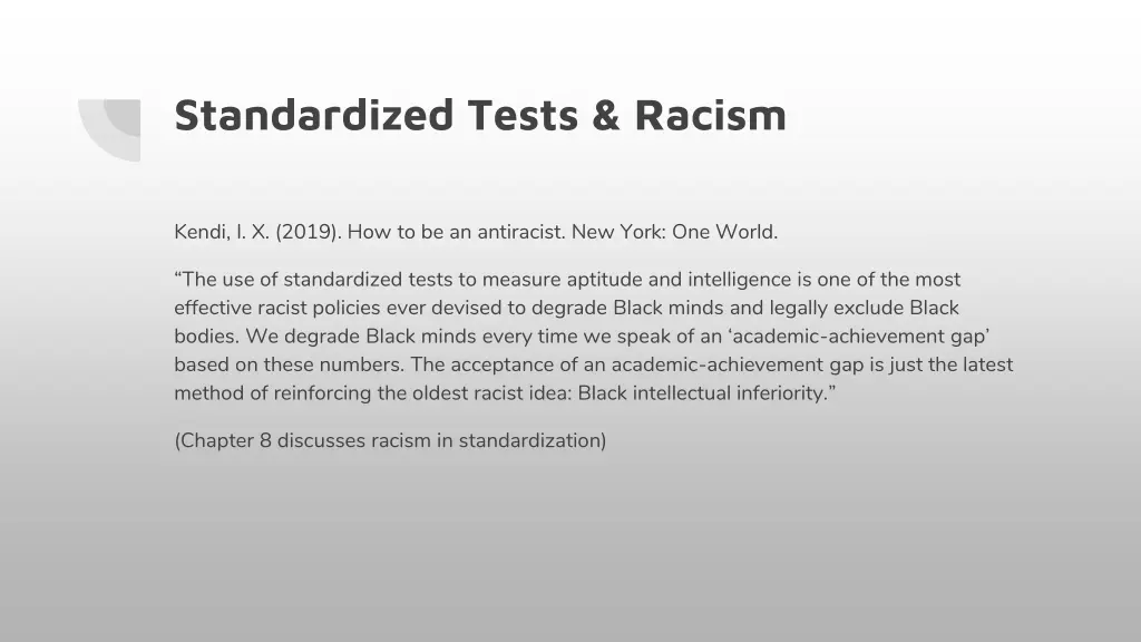 standardized tests racism