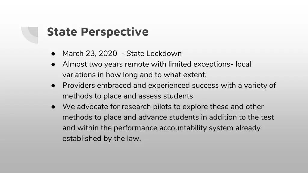 state perspective