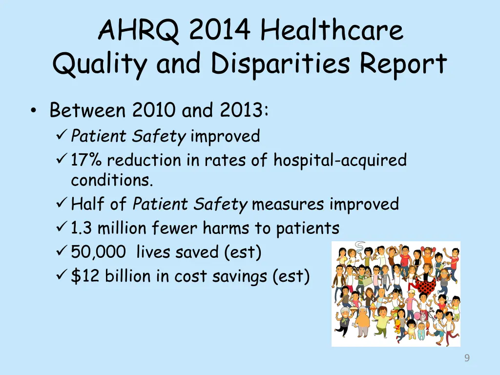 ahrq 2014 healthcare quality and disparities