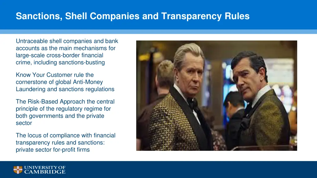 sanctions shell companies and transparency rules