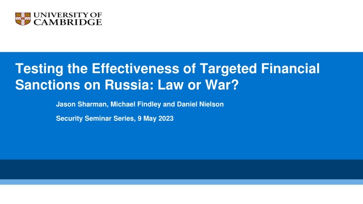 testing the effectiveness of targeted financial