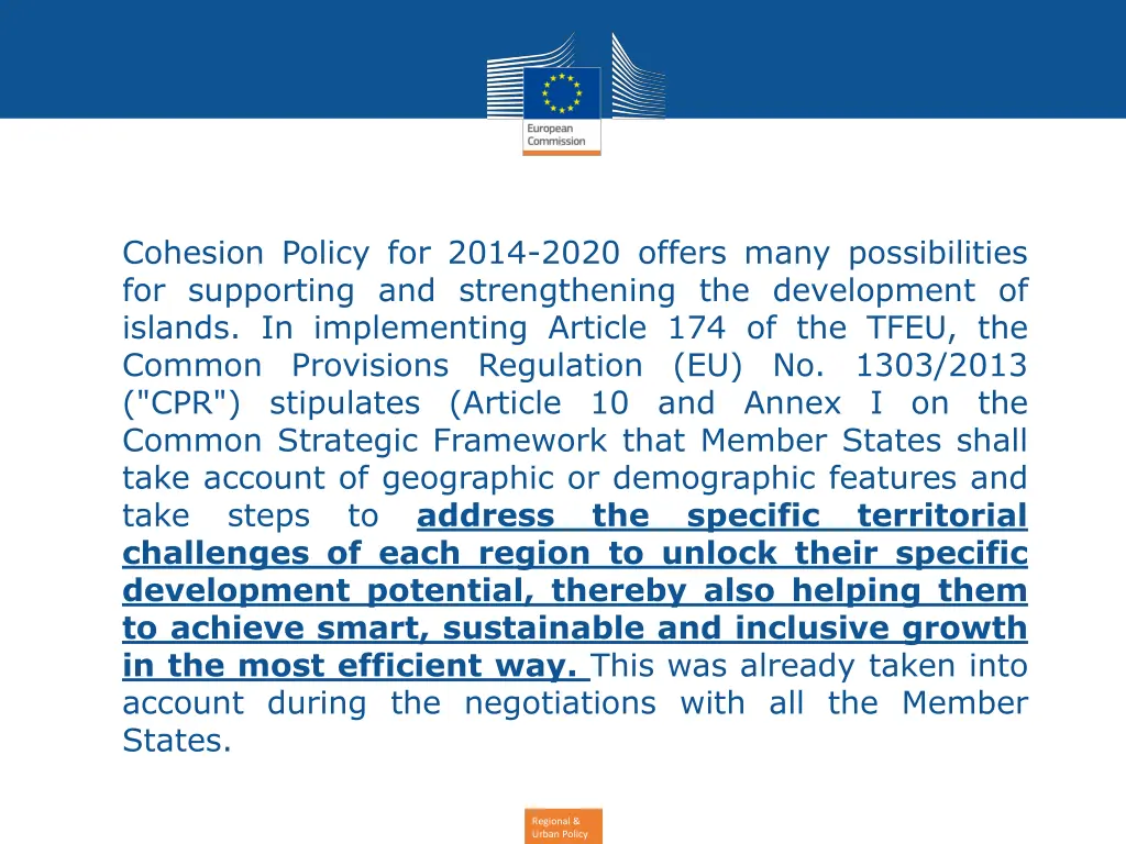 cohesion policy for 2014 2020 offers many