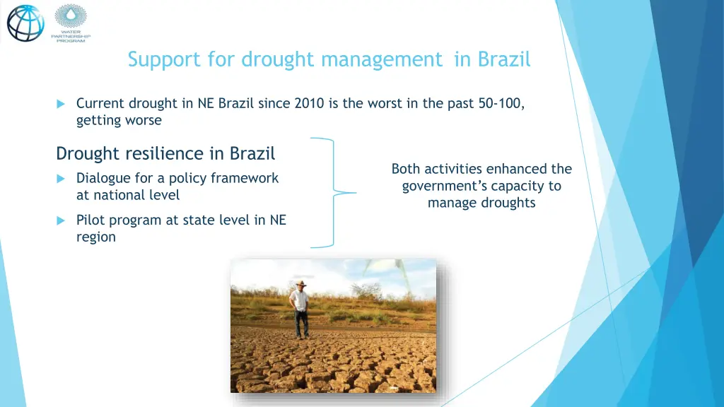 support for drought management in brazil