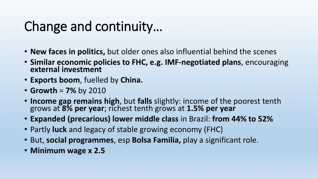 change and continuity change and continuity